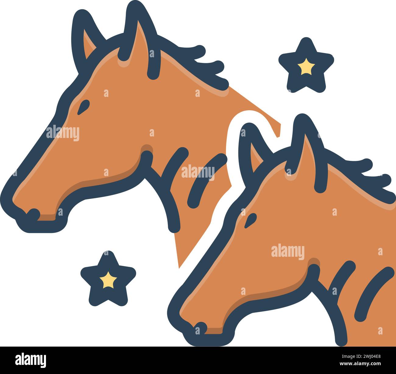 Icon for horses,steed Stock Vector