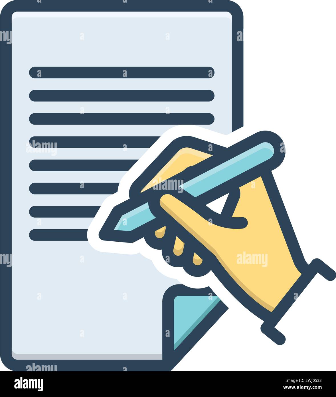 Icon for writes,notepad Stock Vector