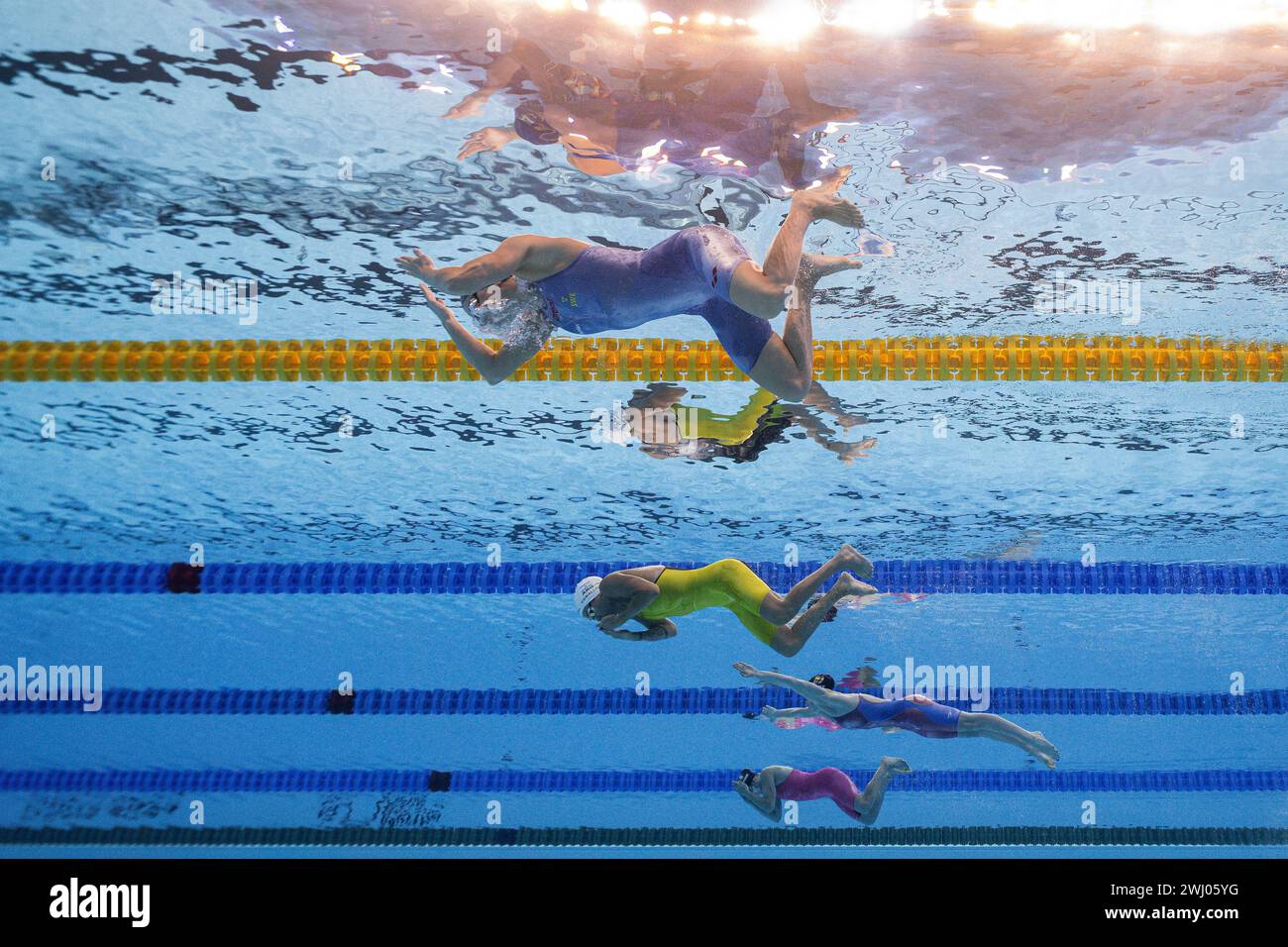 Sophie Hansson of, Sweden. , . competes in women's 100 meters