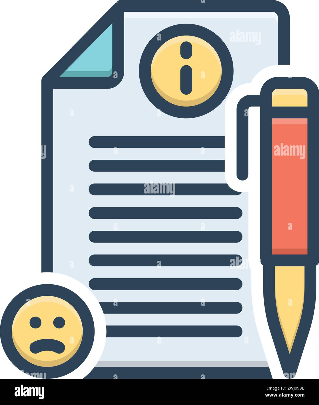 Icon for complaints,grievance Stock Vector