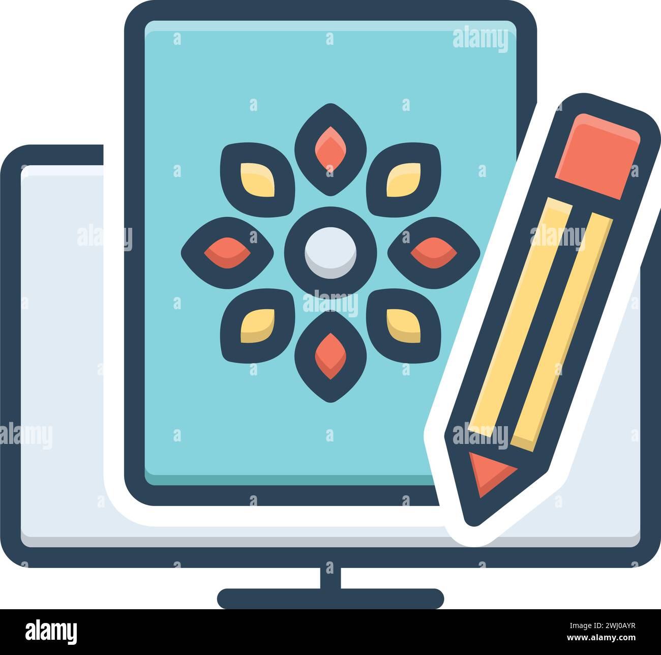 Icon for created,computer Stock Vector Image & Art - Alamy