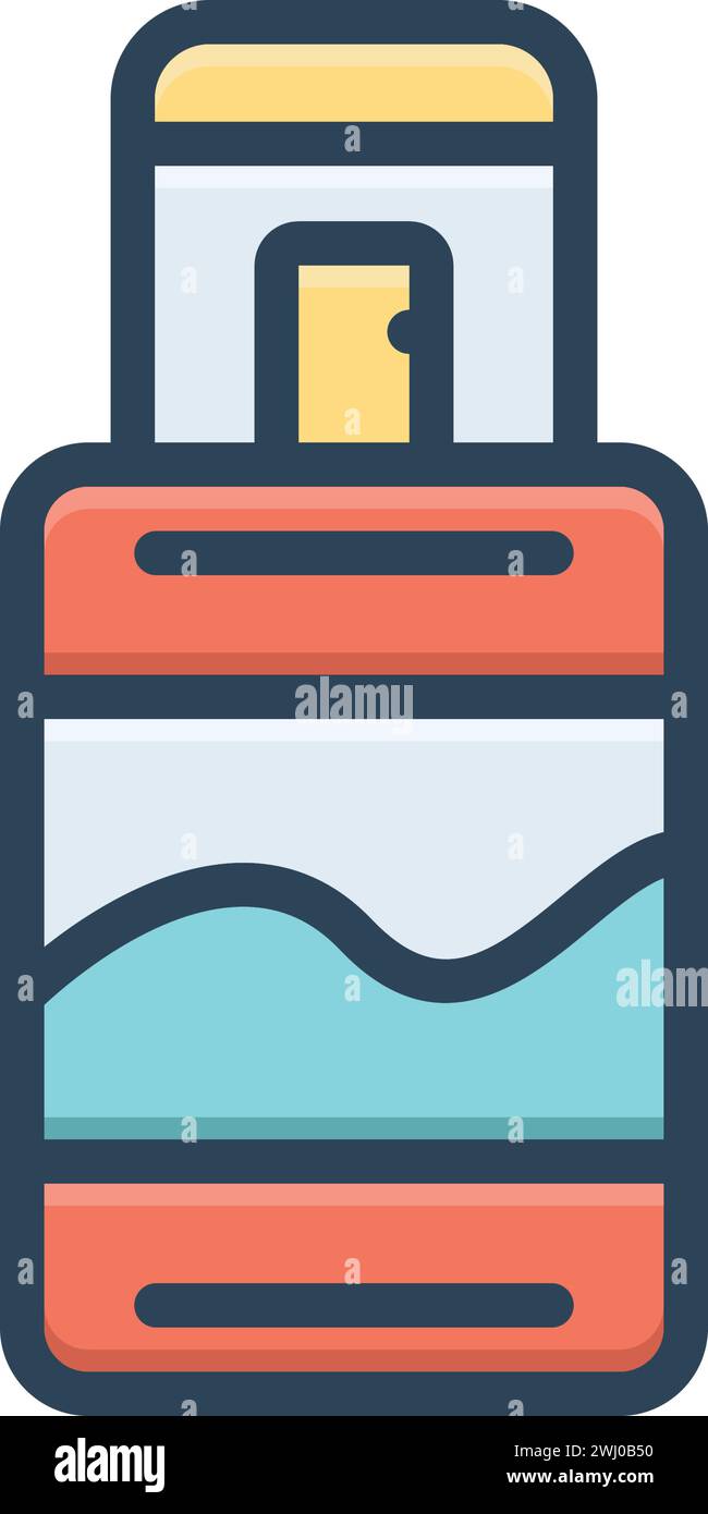 Icon for edt,usb Stock Vector