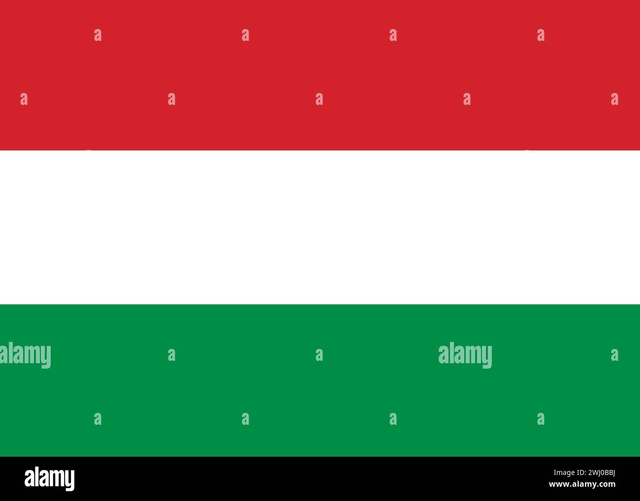 Flag of Hungary. Hungarian flag. Hungarian national flag. Republic of Hungary. European country Stock Photo