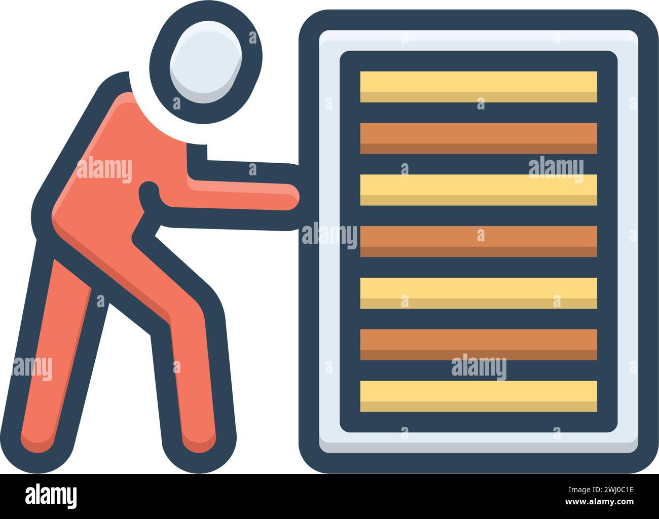 Icon for push,shove Stock Vector Image & Art Alamy