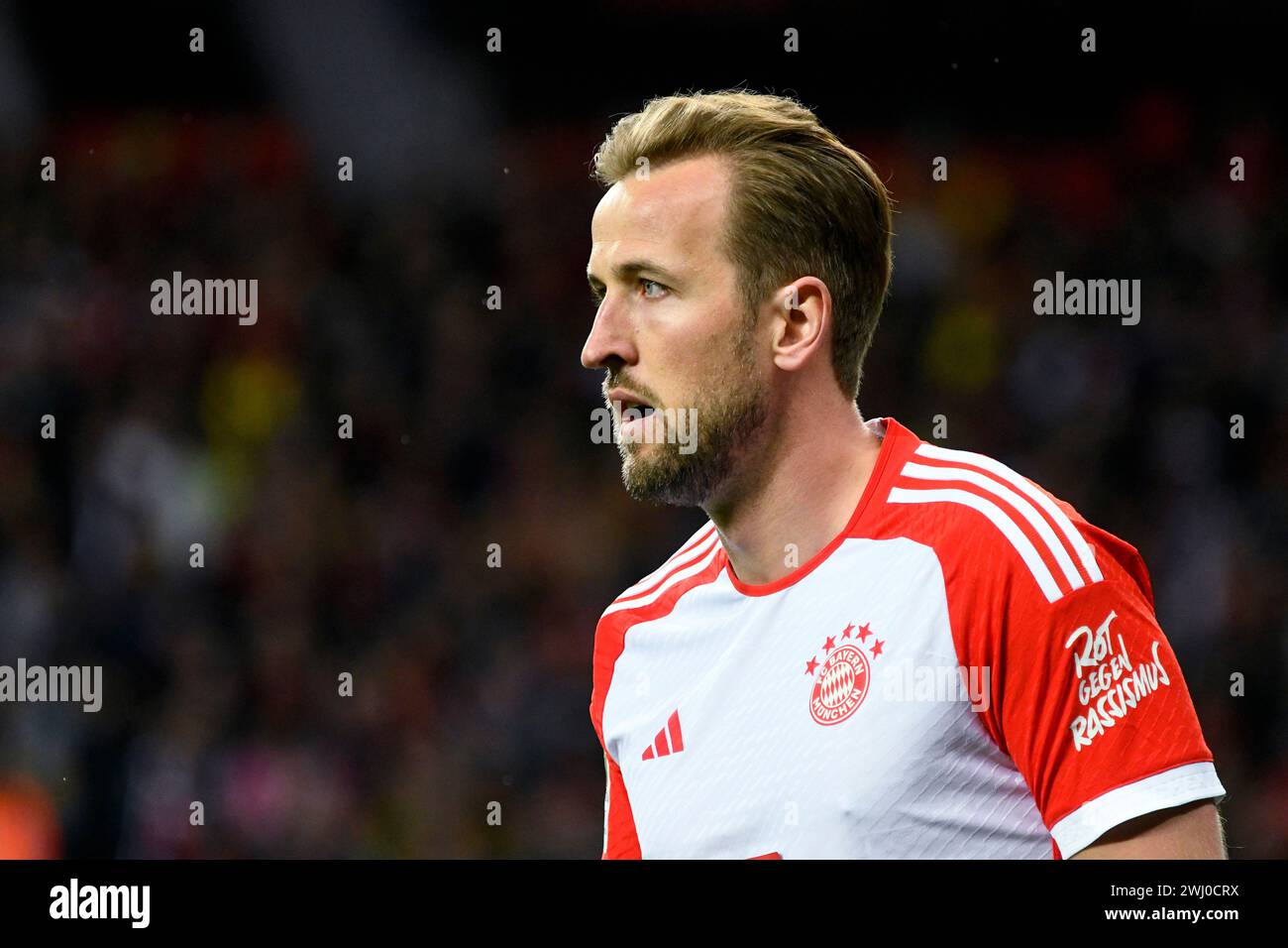 BayArena Leverkusen Germany,  10.2.2024, Football: Bundesliga Season 2023/2024 matchday 21.,  Bayer 04 Leverkusen (B04) vs FC Bayern Muenchen (FCB) — Harry Kane (FCB) Stock Photo