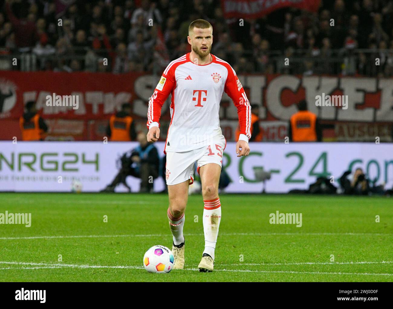 BayArena Leverkusen Germany,  10.2.2024, Football: Bundesliga Season 2023/2024 matchday 21.,  Bayer 04 Leverkusen (B04) vs FC Bayern Muenchen (FCB) — Eric Dier (FCB) Stock Photo