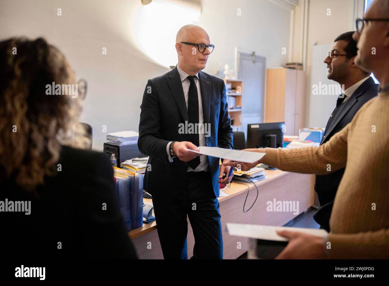 Le Havre, France. 08th Feb, 2024. French mayor of Le Havre and former ...