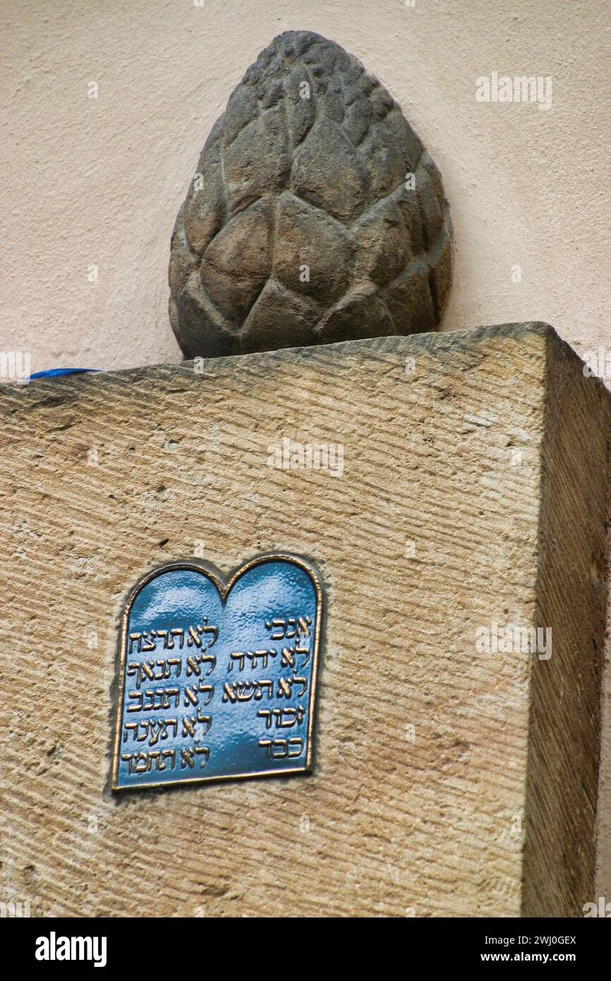 Pinkas Synagogue Prague Stock Photo Alamy