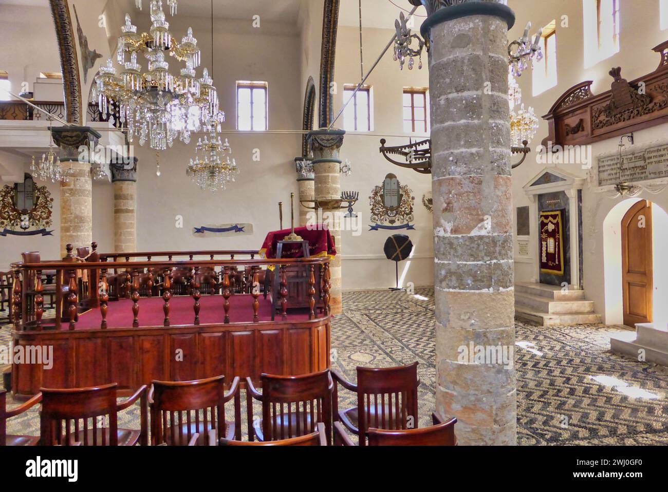Synagogue Rhodes Kahal shalom synagogue hi-res stock photography and images - Alamy