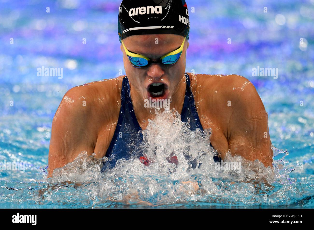 Kristyna Horska of Czechia competes in the 100m Breaststroke Women Heats during the 21st World