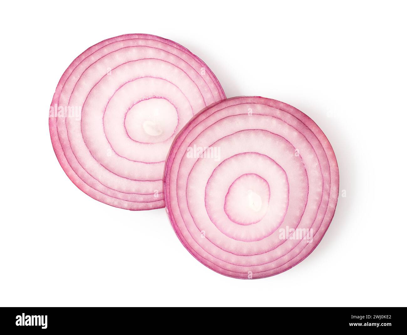 Sliced red onion Stock Photo