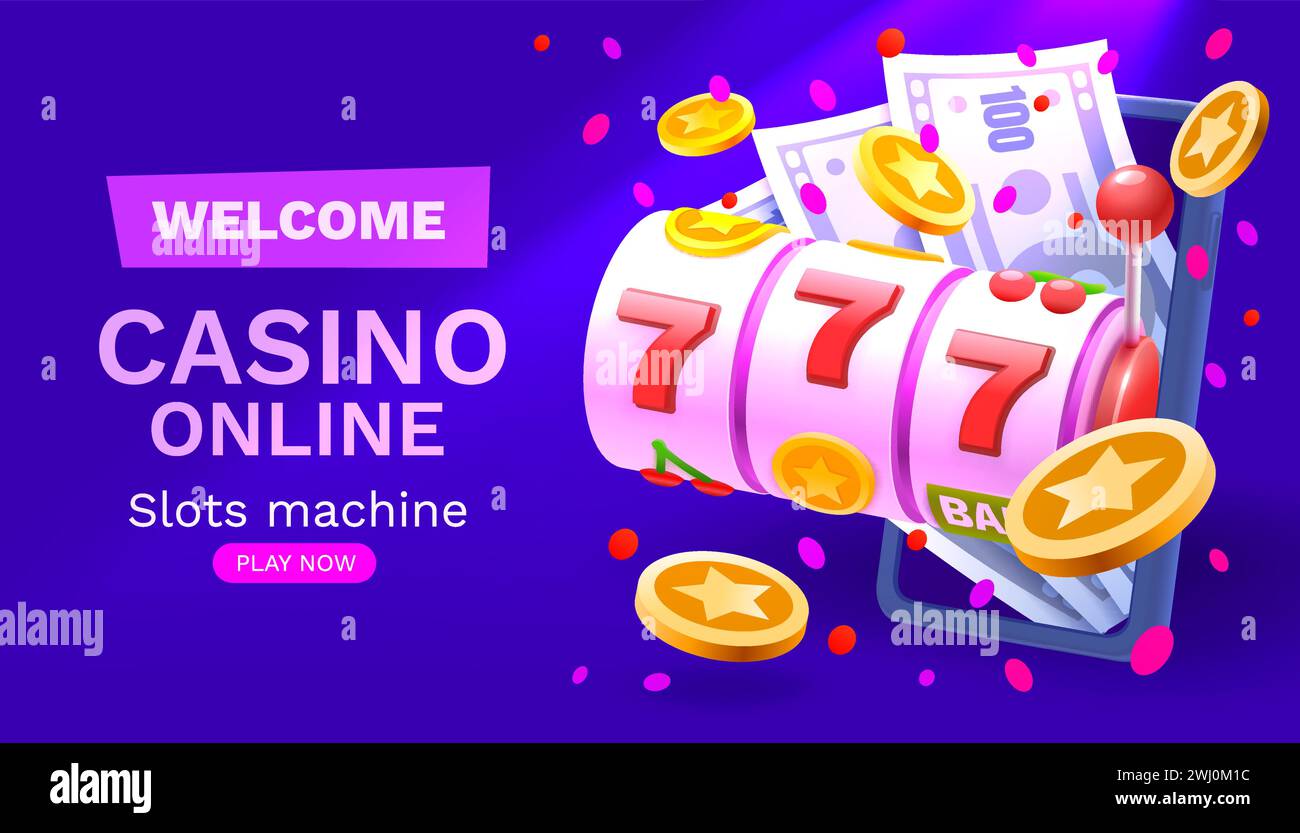 Banner de 777 Casino con máquinas tragamonedas