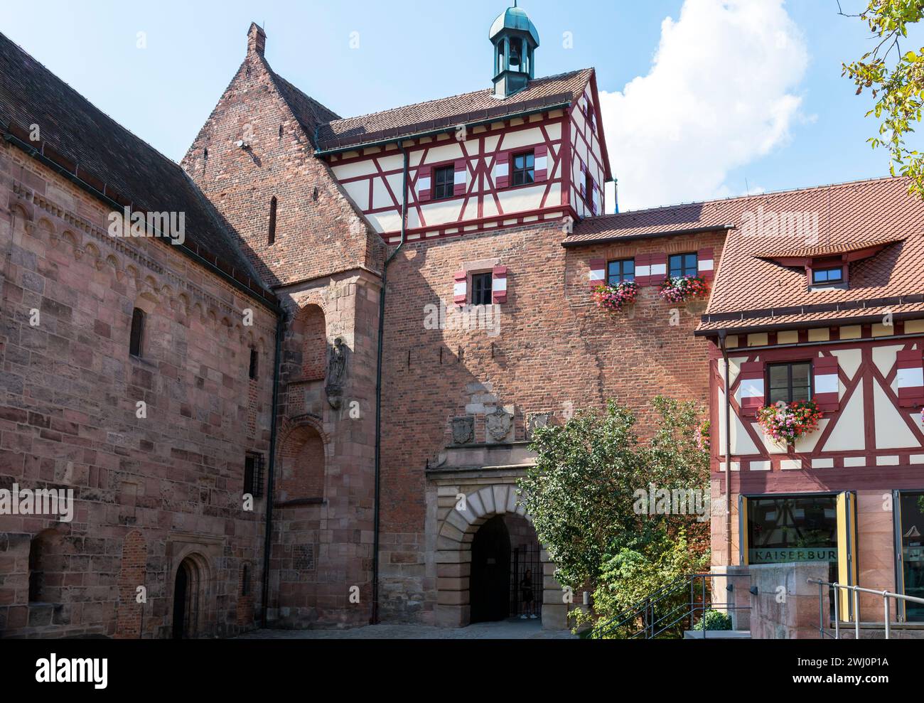 Nuremberg old town, palace of the imperial castle Stock Photo