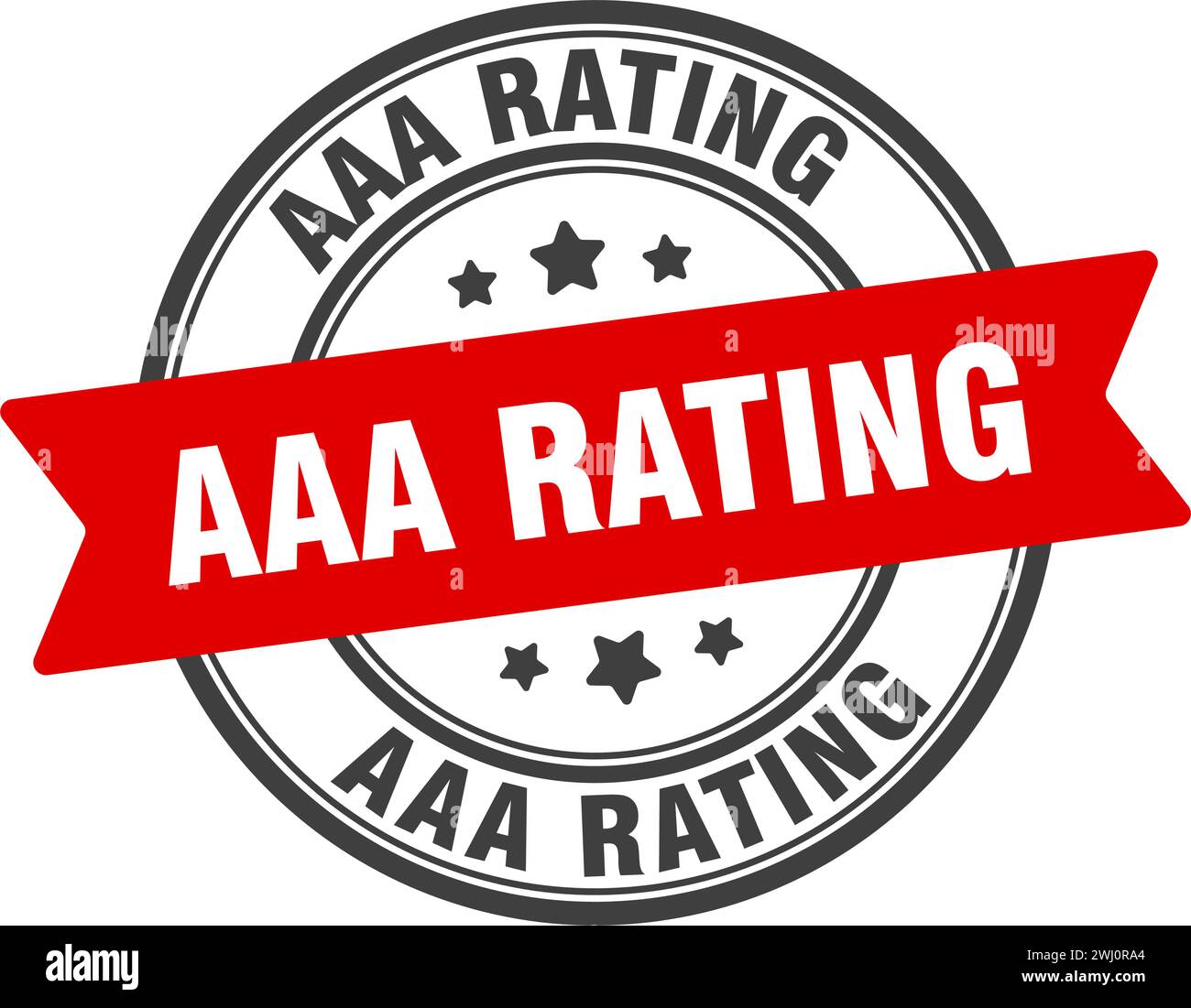 Aaa Rating Stamp. Aaa Rating Round Sign. Label On Transparent 