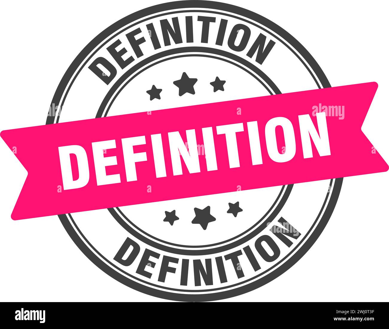 definition stamp. definition round sign. label on transparent