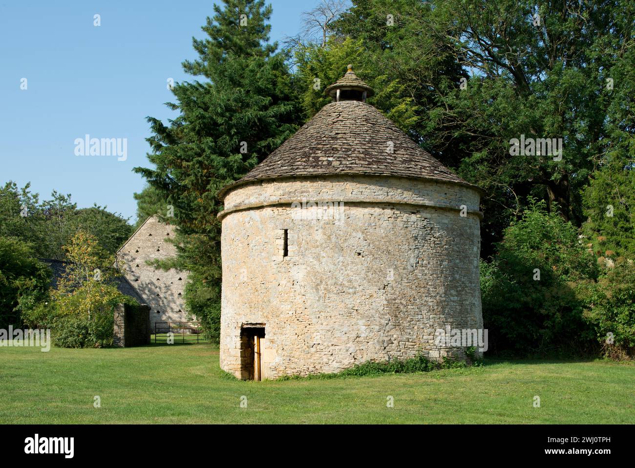 Dovecotes.  Quenington Court, Gloucestershire, thought to be 13c.built on the site of a Knights Hospitallers preceptory Stock Photo
