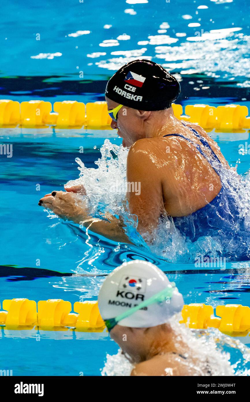 Kristyna Horska of Czechia competes in the swimming 100m. Breaststroke ...