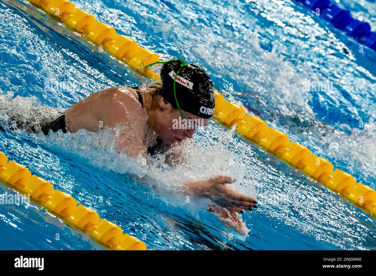Doha, Qatar. 12th Feb, 2024. Benedetta Pilato of Italy competes in the