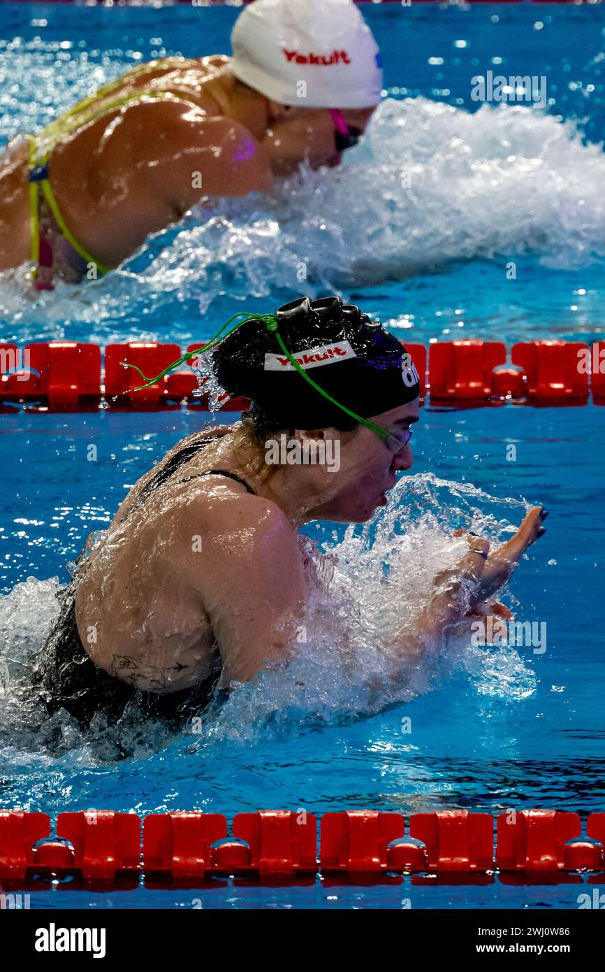 Doha, Qatar. 12th Feb, 2024. Benedetta Pilato of Italy competes in the