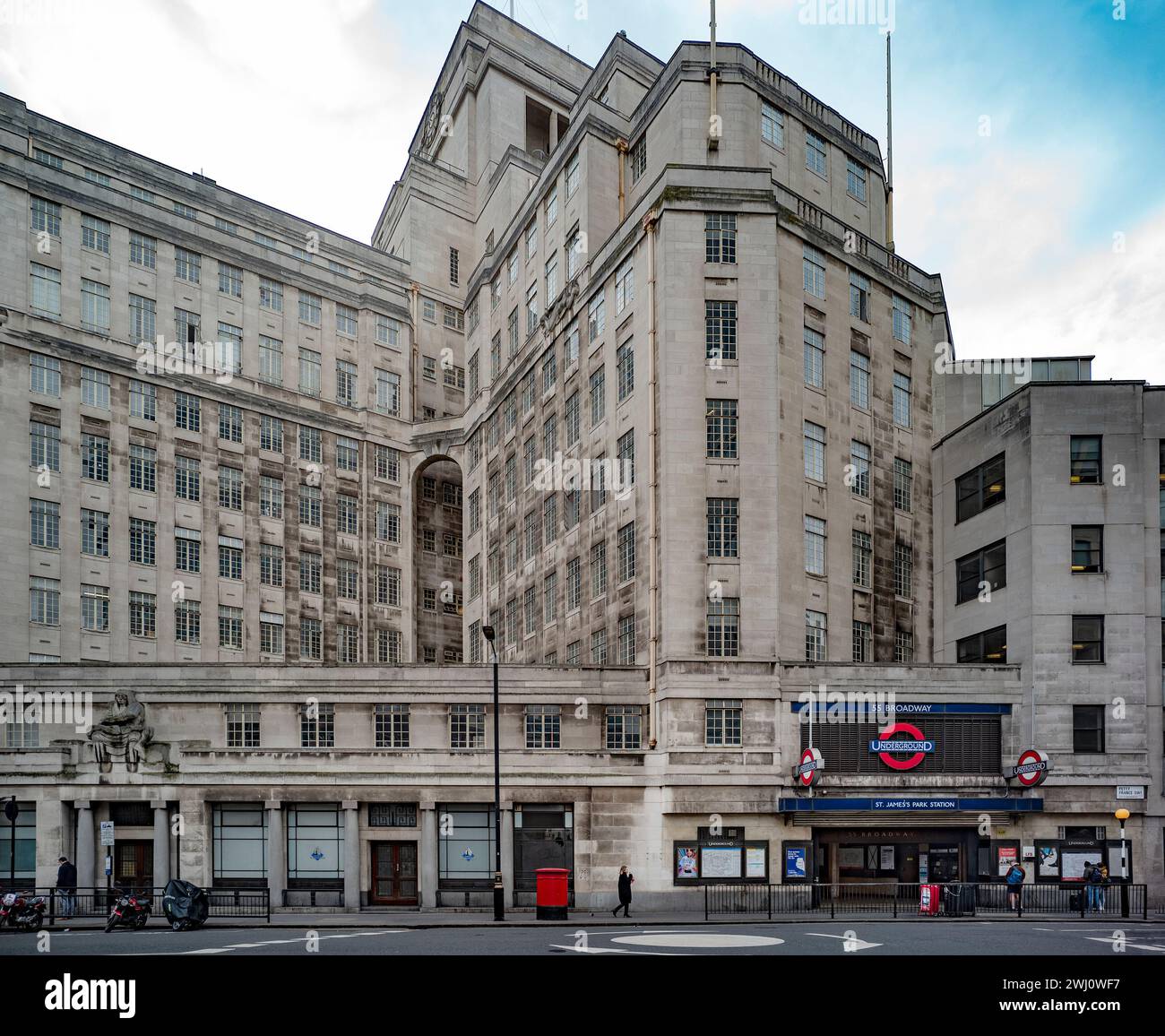St Jame's Park Underground Station Petty France London February 2024