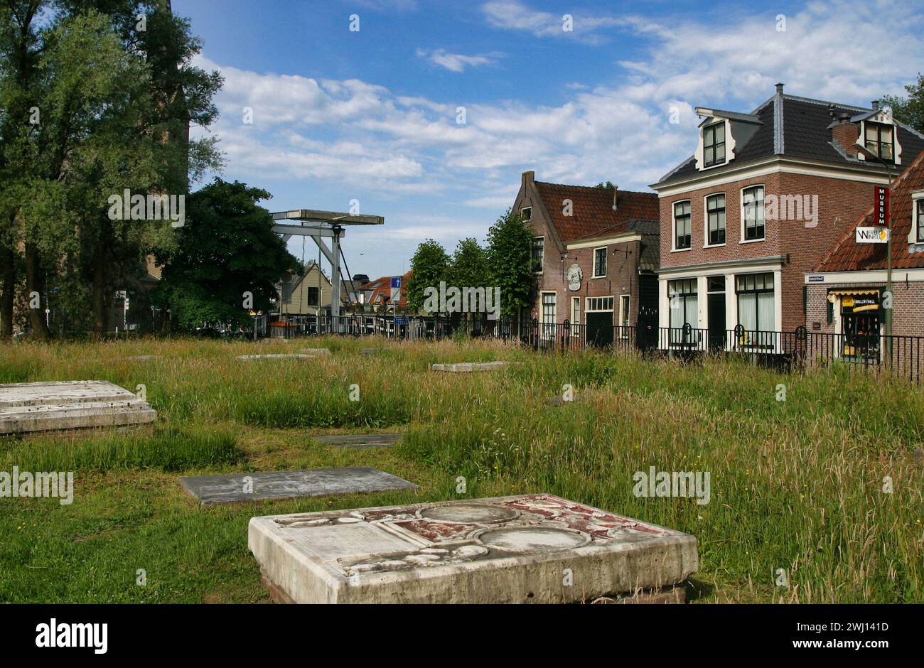 Beth Haim cemetery in the North Holland village of Ouderkerk aan de Amstel Stock Photo