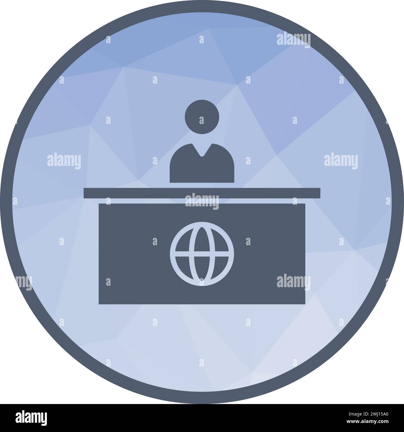 News Desk icon vector image Stock Vector Image & Art Alamy