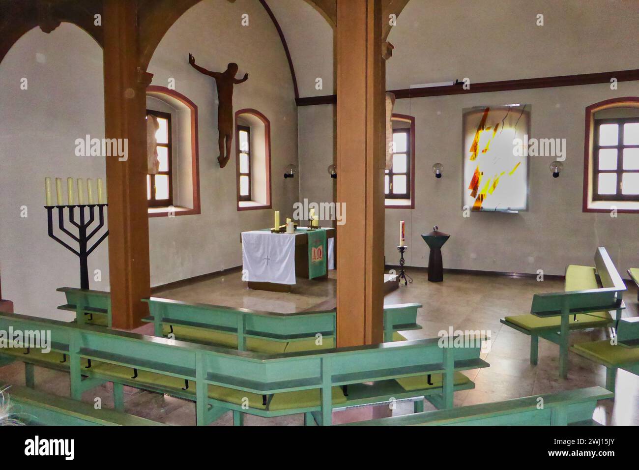 Höchberg seit 1951 Kirche; 1721 bis 1938 Synagoge Stock Photo Alamy