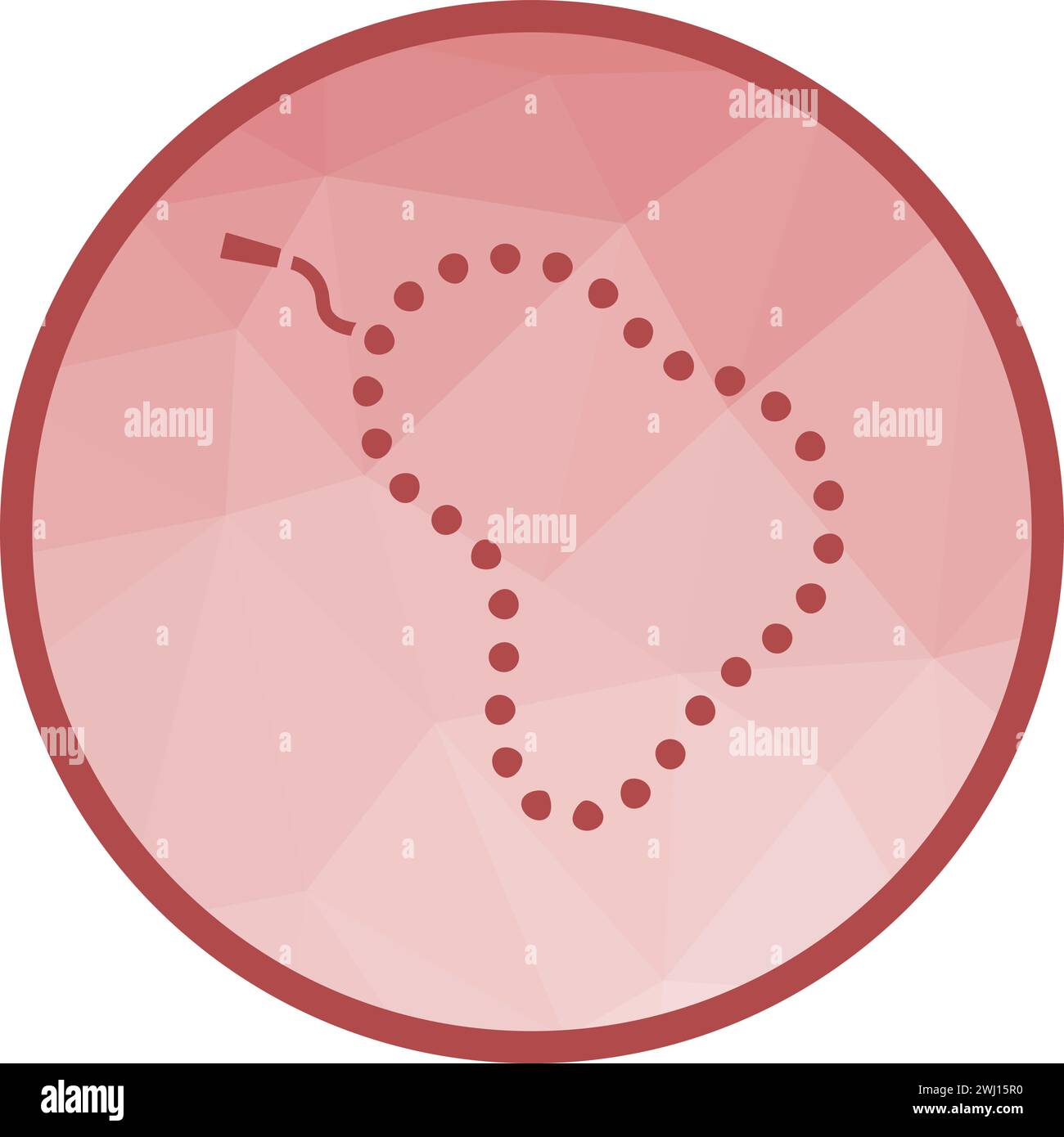 Prayer Beads icon vector image. Stock Vector