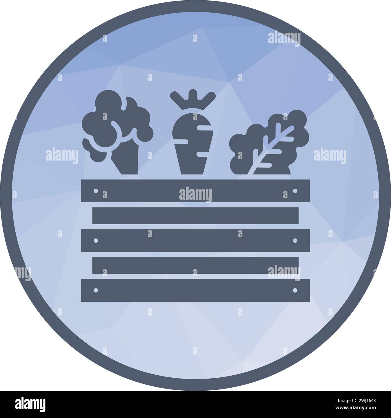 Harvested Vegetable icon vector image. Stock Vector