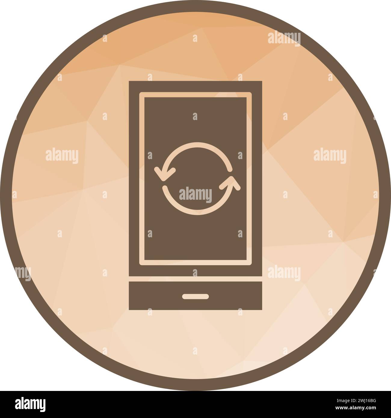 Restart Phone icon vector image. Stock Vector