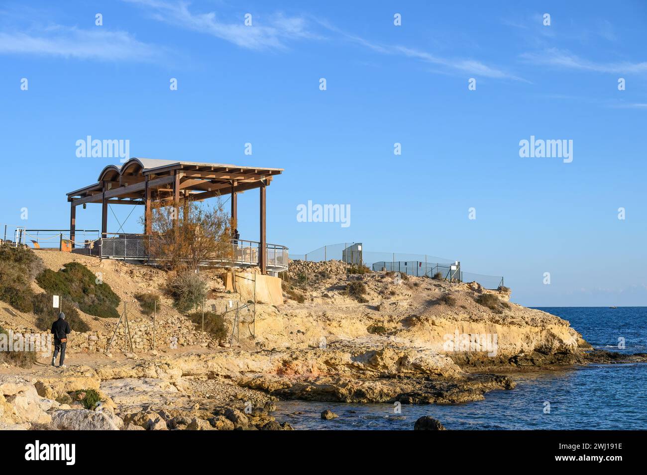 La Illeta archaeological site, Campello, Alicante, Spain Stock Photo