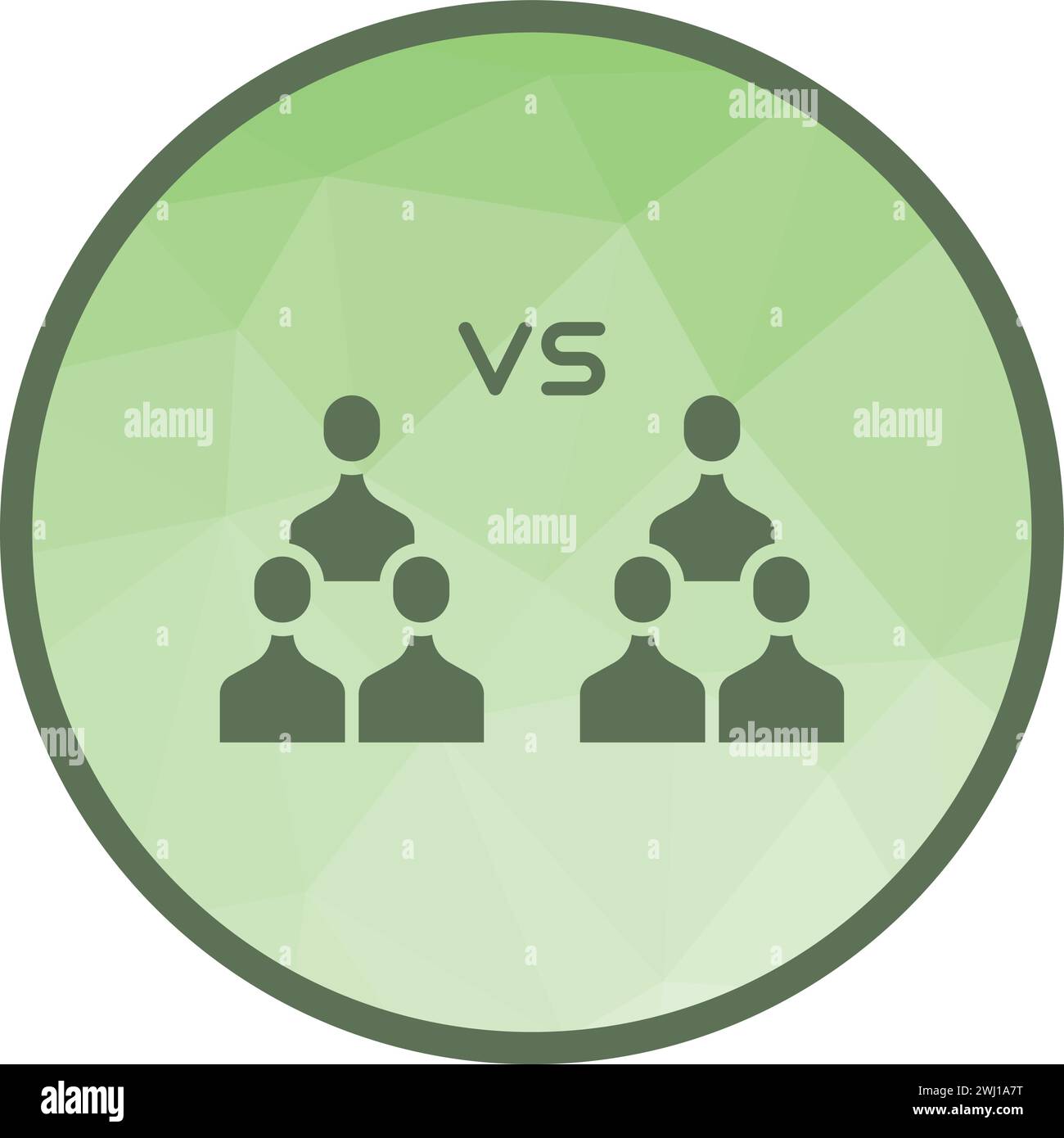 Team Vs Team icon vector image. Stock Vector
