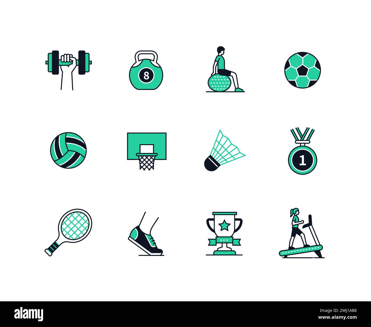 Team line up gymnastics Stock Vector Images Alamy