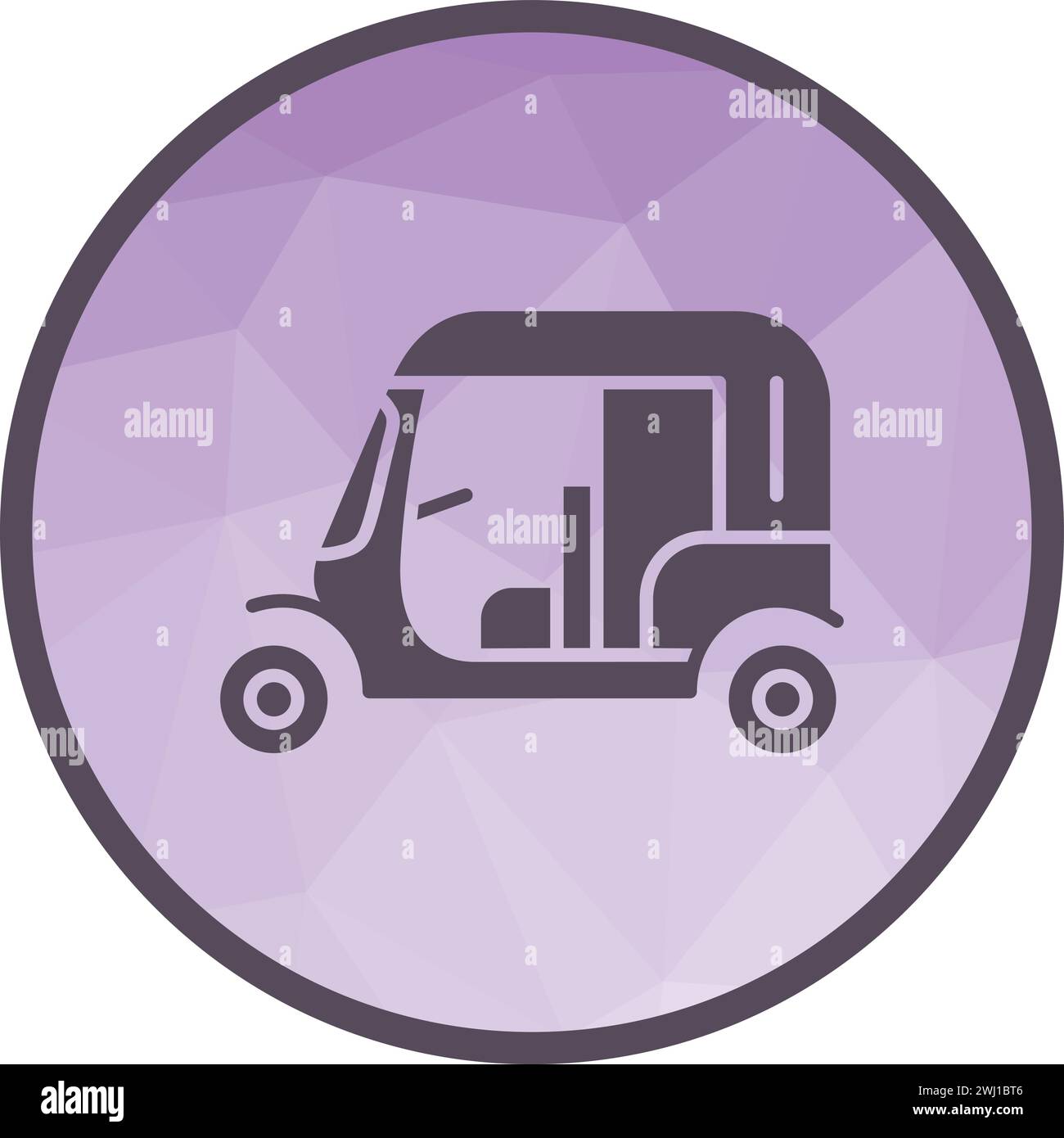 Tuk-Tuk icon vector image. Stock Vector