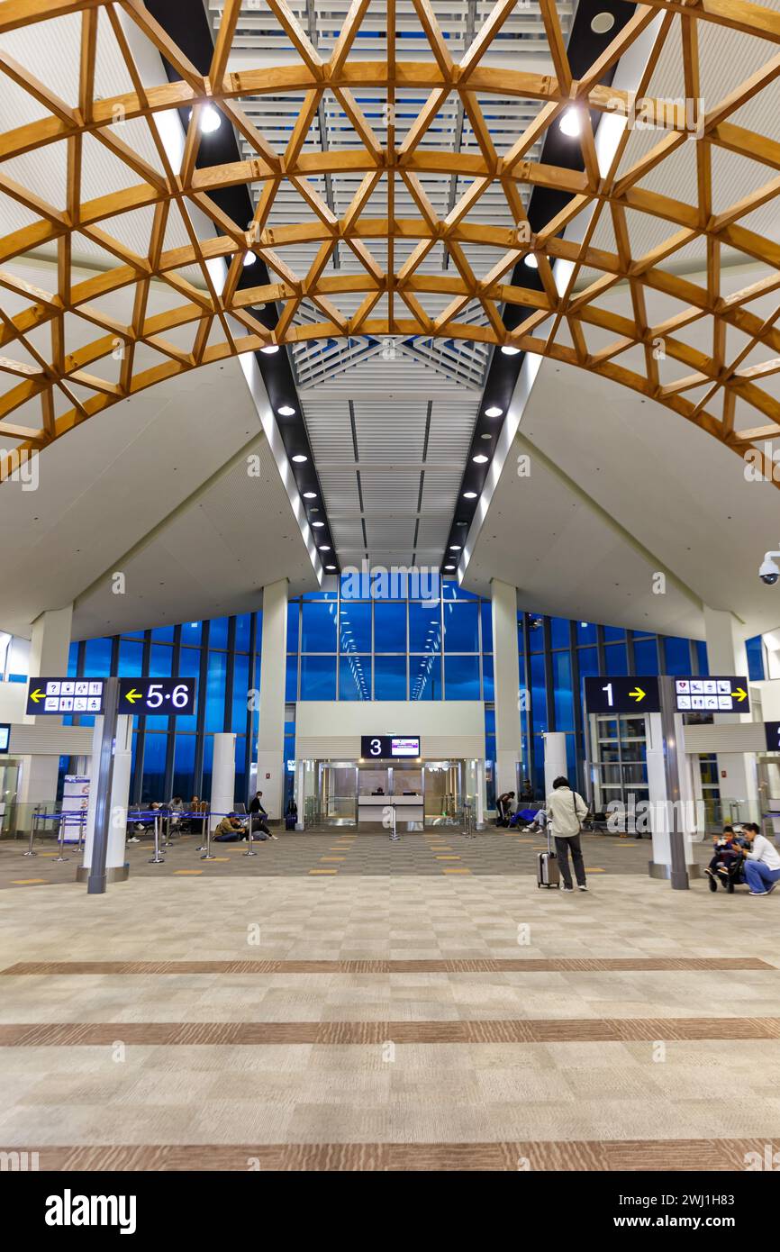 Terminal of the New Ulaanbaatar International Airport (UBN) in Ulan Bator, Mongolia Stock Photo