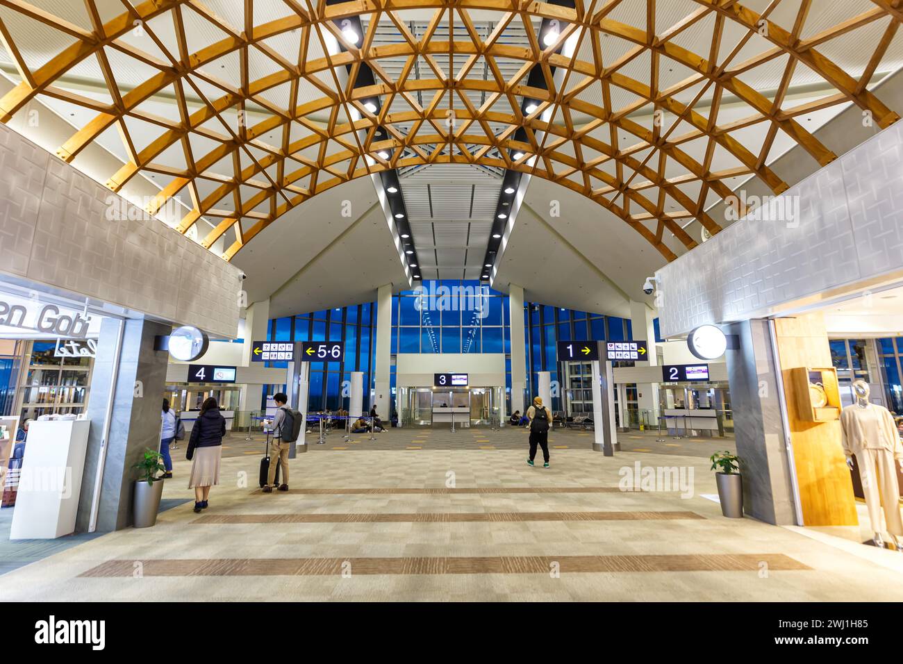 Terminal of the New Ulaanbaatar International Airport (UBN) in Ulan Bator, Mongolia Stock Photo