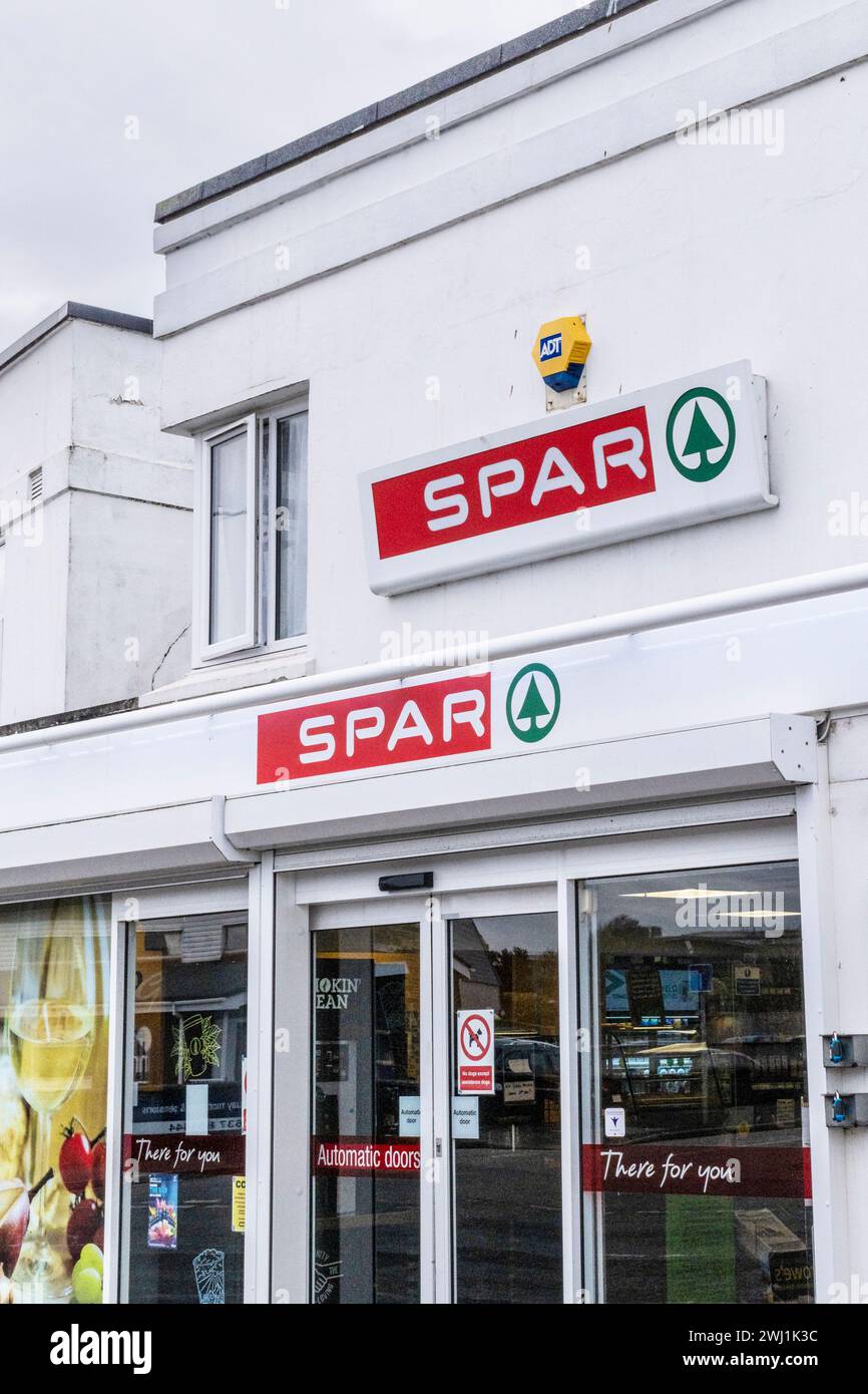 The outside of a Spar shop store. Stock Photo