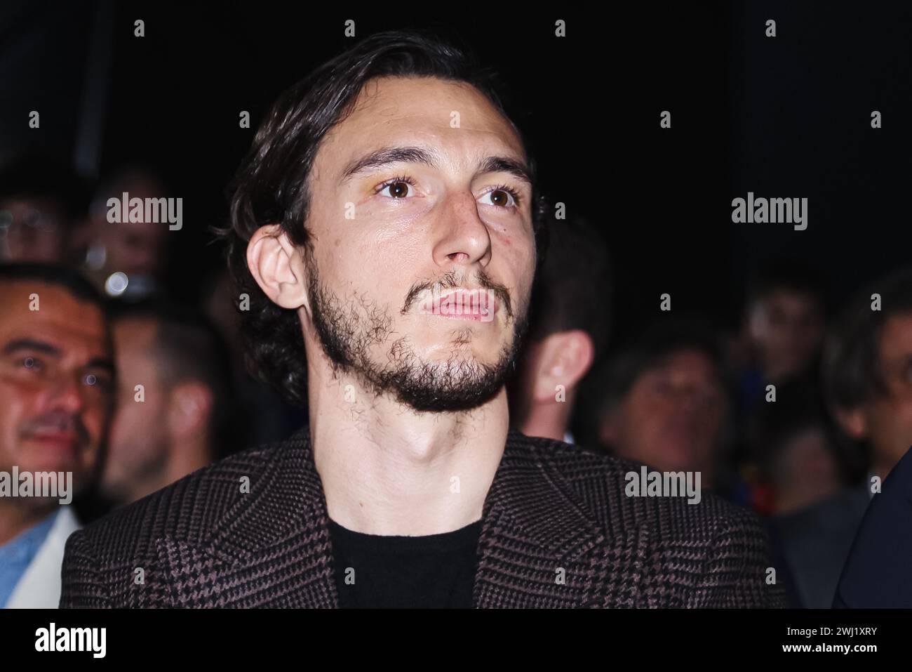 Milan, Italy. 07th Feb, 2024. Matteo Darmian is attending the gala evening for the Amici dei