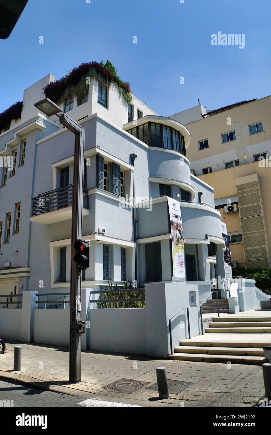 Bauhaus architecture in Tel Aviv Stock Photo
