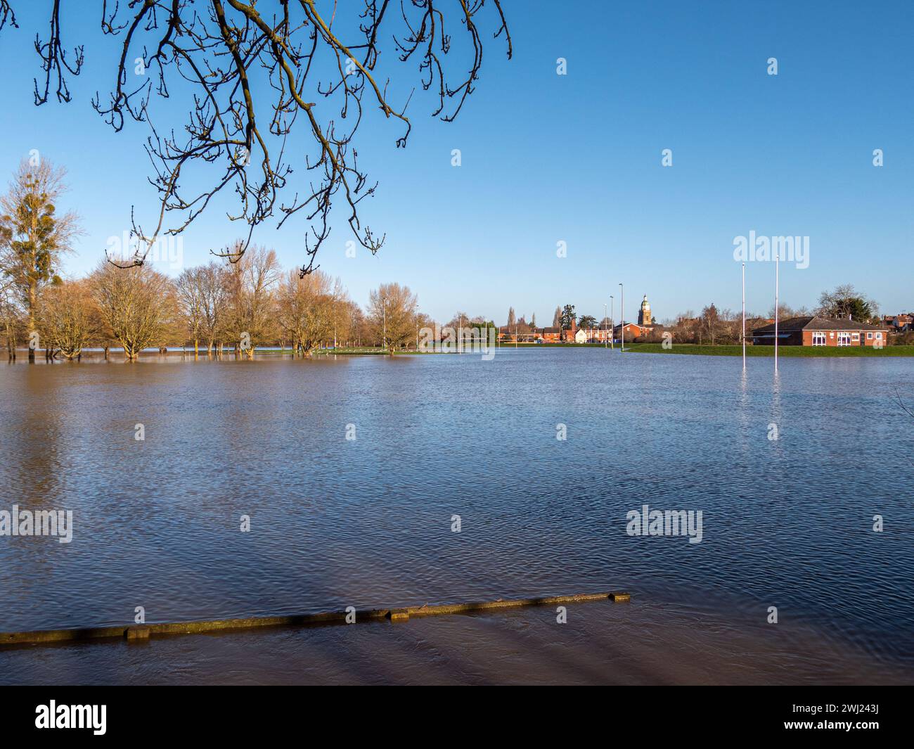 2024 Flooding in Upton on Severn, UK Stock Photo Alamy