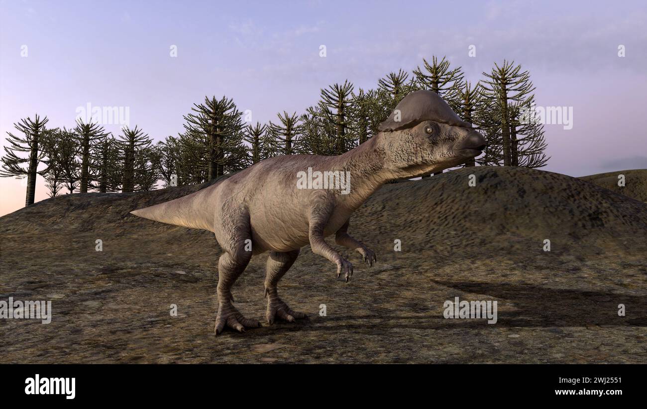 Acrotholus dinosaur (Cretaceous) Stock Photo