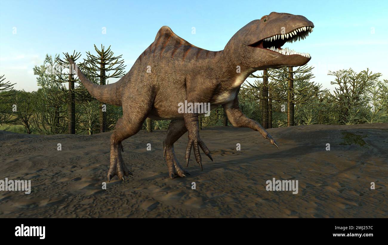 Altispinax dinosaur (Early Cretaceous) Stock Photo