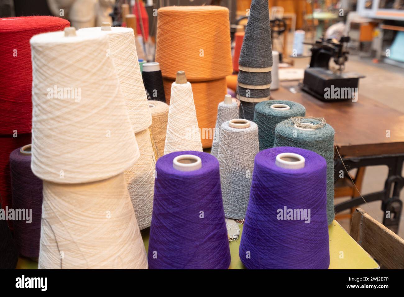 Wool spool hi-res stock photography and images - Alamy