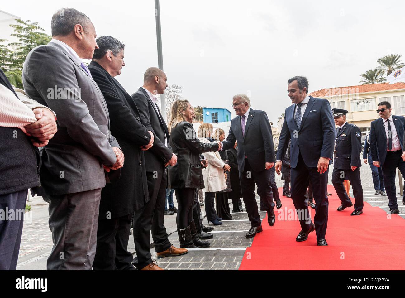 Nicosia, Nicosia, Cyprus. 12th Feb, 2024. FRANK-WALTER STEINMEIER ...