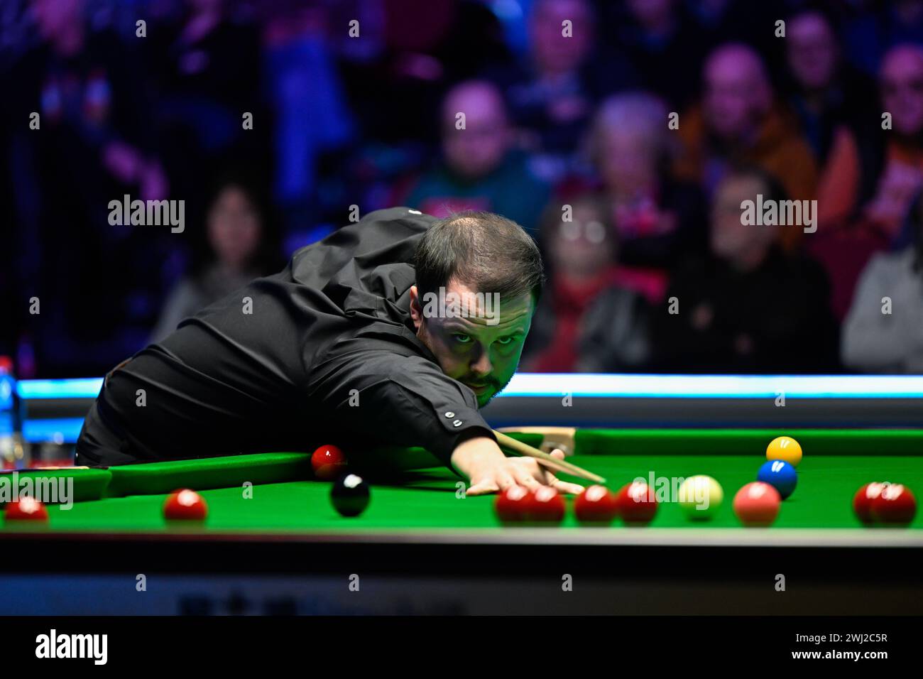 John Astley strikes the ball, during the 2024 BetVictor Welsh Open at ...