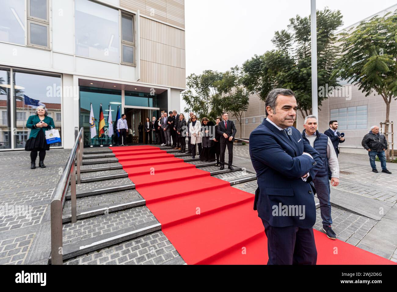 Nicosia Mayor, CONSTANTINOS YIORKADJIS is waiting for the arrival of ...