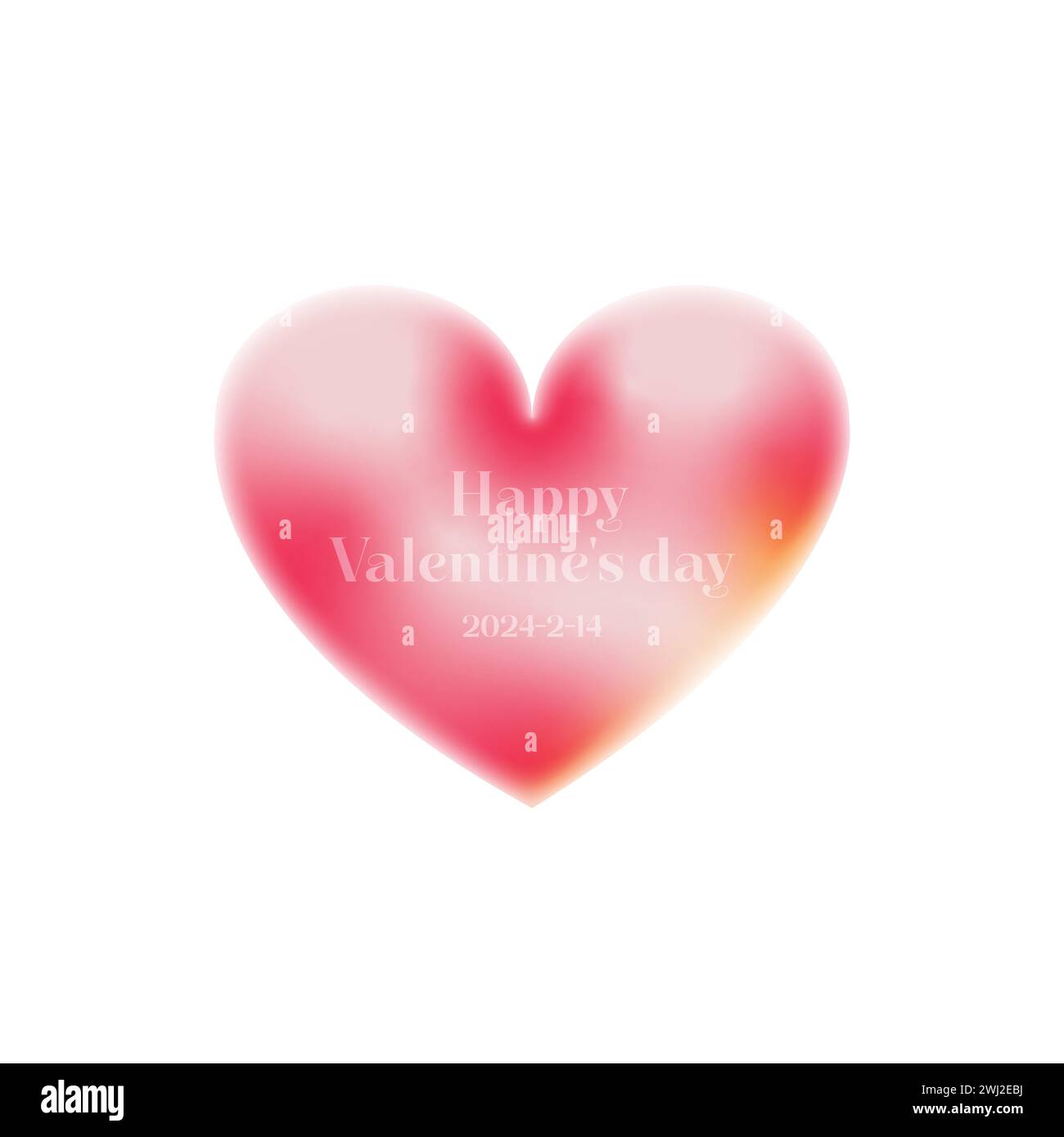 flat Happy valentines day greeting card Stock Vector