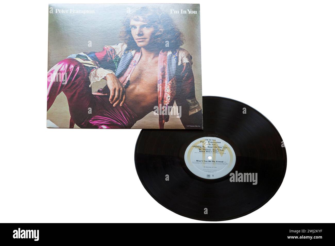 Peter Frampton I'm In You vinyl record album LP cover isolated on white background - 1977 Stock Photo