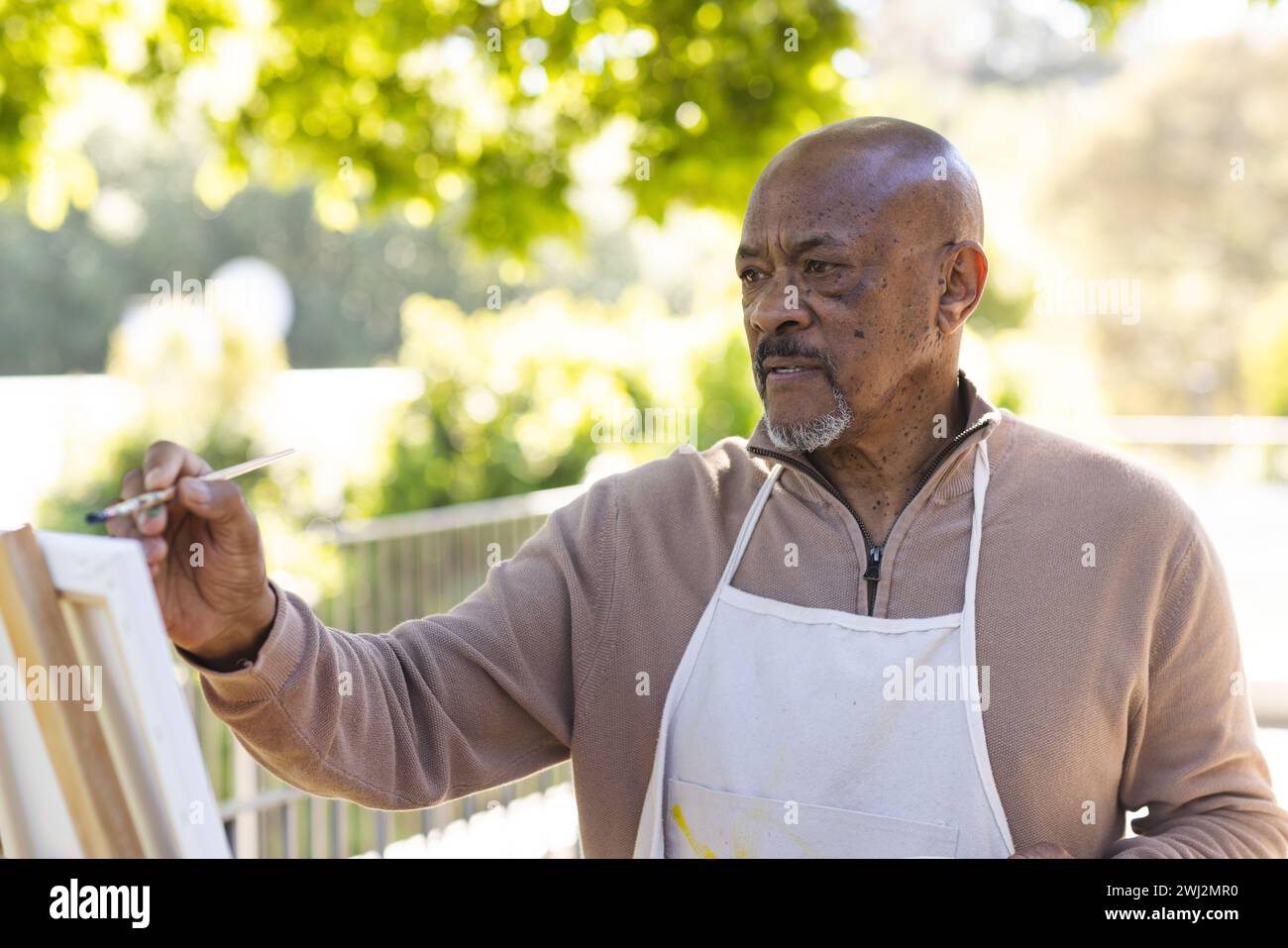 Painting senior african american hi-res stock photography and images ...