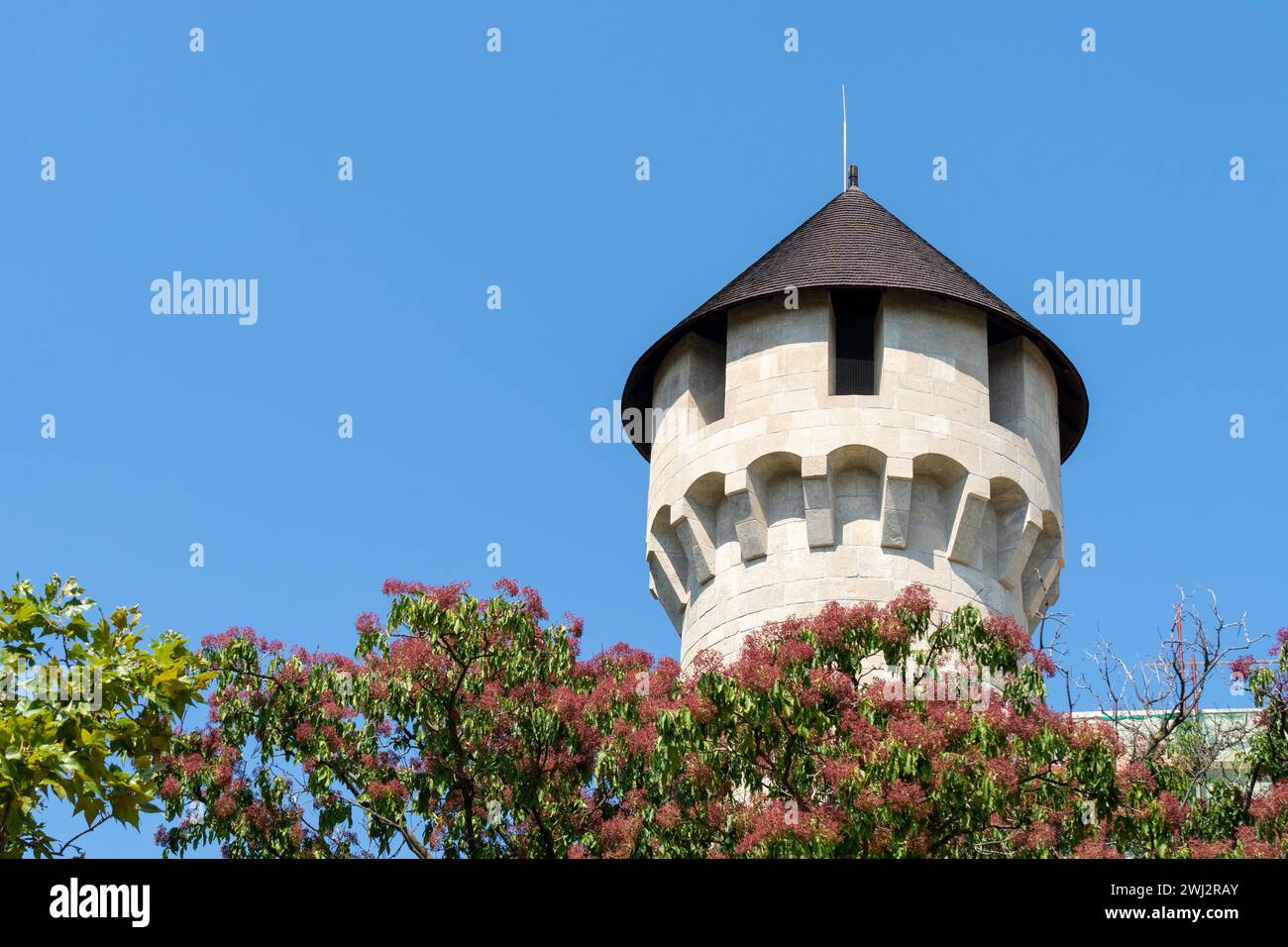 Buda castle tower (Buzogánytorony) in Budapest Stock Photo
